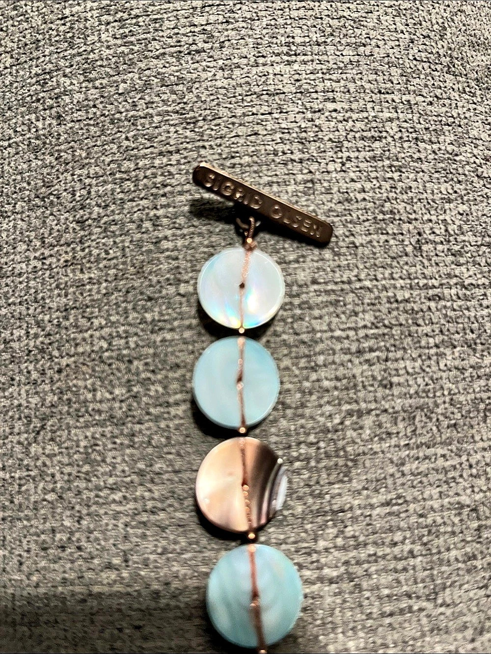 Sigrid Olsen beaded bracelet in Blue & Brown Like New - Picture 4 of 4